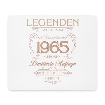 60th Birthday Legend November Vintage 1965 - Mouse Pad (horizontal) - white - Front