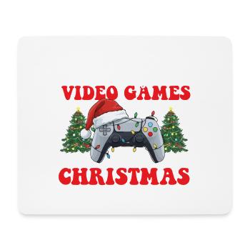 Le plus susceptible de jouer à des jeux vidéo sur Christmas Gamer - Tapis de souris (format paysage) - blanc - Devant