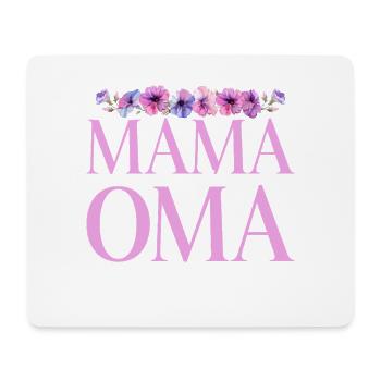 Habe Zwei Titel Mama Und Oma Ich Rocke Sie Beide - Mousepad (Querformat) - Weiß - Vorne