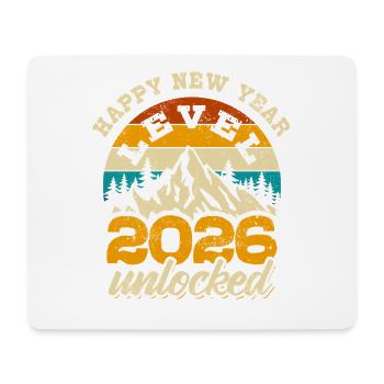 Bonne Année | Niveau 2026 débloqué | Joueur - Tapis de souris (format paysage) - blanc - Devant