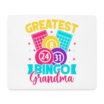 Bingo Game Greatest Grandma Bingo - Mouse Pad (horizontal) - white - Front