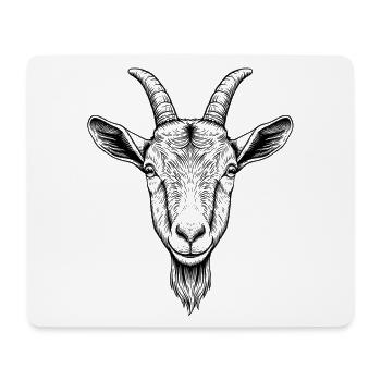Goat - Mouse Pad (horizontal) - white - Front