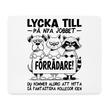 Changement d’emploi Nouveau emploi Adieu Cadeau Traître - Tapis de souris (format paysage) - blanc - Devant