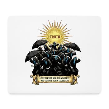 Vampires Avoid the Light Satire - Mouse Pad (horizontal) - white - Front