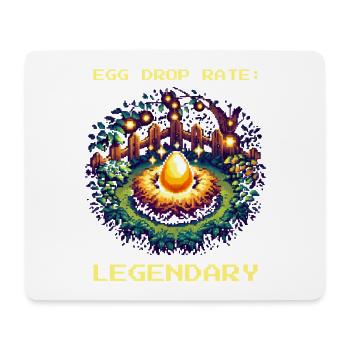 Taux d’œufs légendaires | Humour gamer - Tapis de souris (format paysage) - blanc - Devant