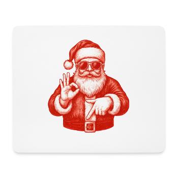 Weihnachtsmann Six Seven Meme Humor - Mousepad (Querformat) - Weiß - Vorne
