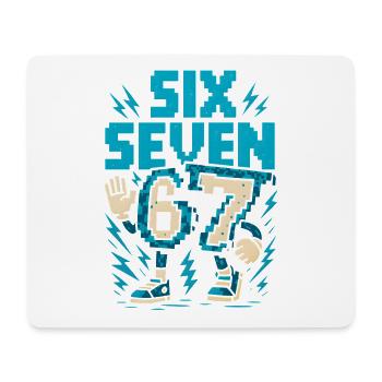 67 Pixel Blitz Retro - Mousepad (Querformat) - Weiß - Vorne