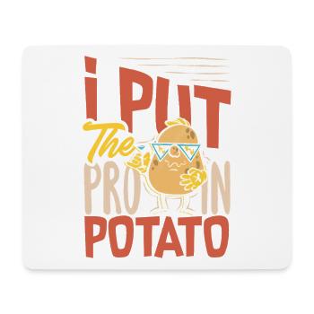 Taters Over Haters Kartoffel - Mousepad (Querformat) - Weiß - Vorne