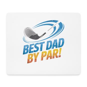 Meilleur papa sur le terrain de golf – Meilleur papa par par - Tapis de souris (format paysage) - blanc - Devant