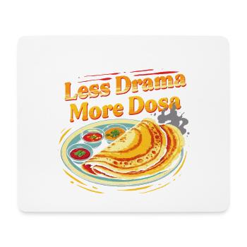 Tamil Tamilisch Sri Lanka Less Drama More Dosa - Mousepad (Querformat) - Weiß - Vorne