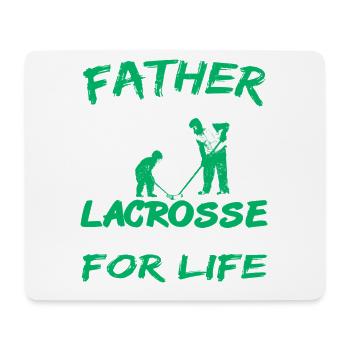 Father and Son Lacrosse Teammates for Life Bonding - Mouse Pad (horizontal) - white - Front
