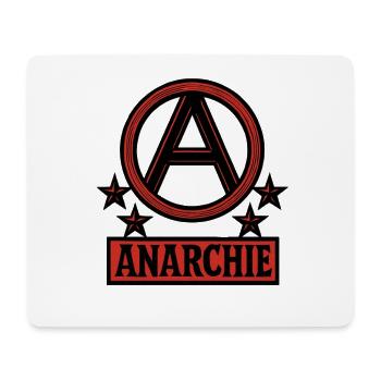 Anarchie – Punk – Revolution - Mousepad (Querformat) - Weiß - Vorne