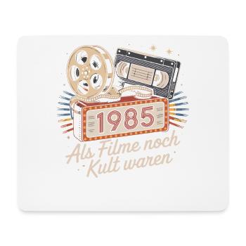 1985 Retro Kino Kult - Mousepad (Querformat) - Weiß - Vorne