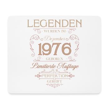 50ème Anniversaire Légende Décembre Millésime 1976 - Tapis de souris (format paysage) - blanc - Devant