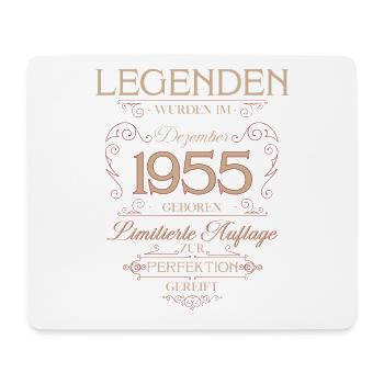 70th Birthday Legend December Vintage 1955 - Mouse Pad (horizontal) - white - Front