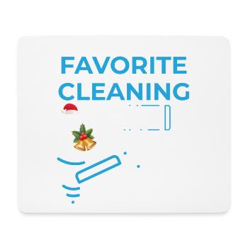 Santa's Favorite Cleaning Lady - Mouse Pad (horizontal) - white - Front