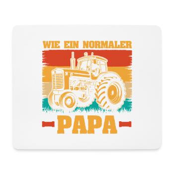 Landwirt Bauernhof Farmer Bauer Papa Vater Traktor - Mousepad (Querformat) - Weiß - Vorne