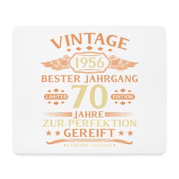 70th Birthday Living Legend since 1956 - Mouse Pad (horizontal) - white - Front