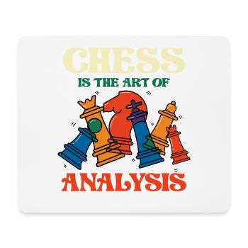 Chess is the art of analysis - Mouse Pad (horizontal) - white - Front