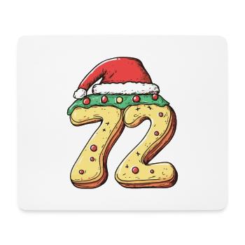 72 Number Cookie Christmas - Mouse Pad (horizontal) - white - Front