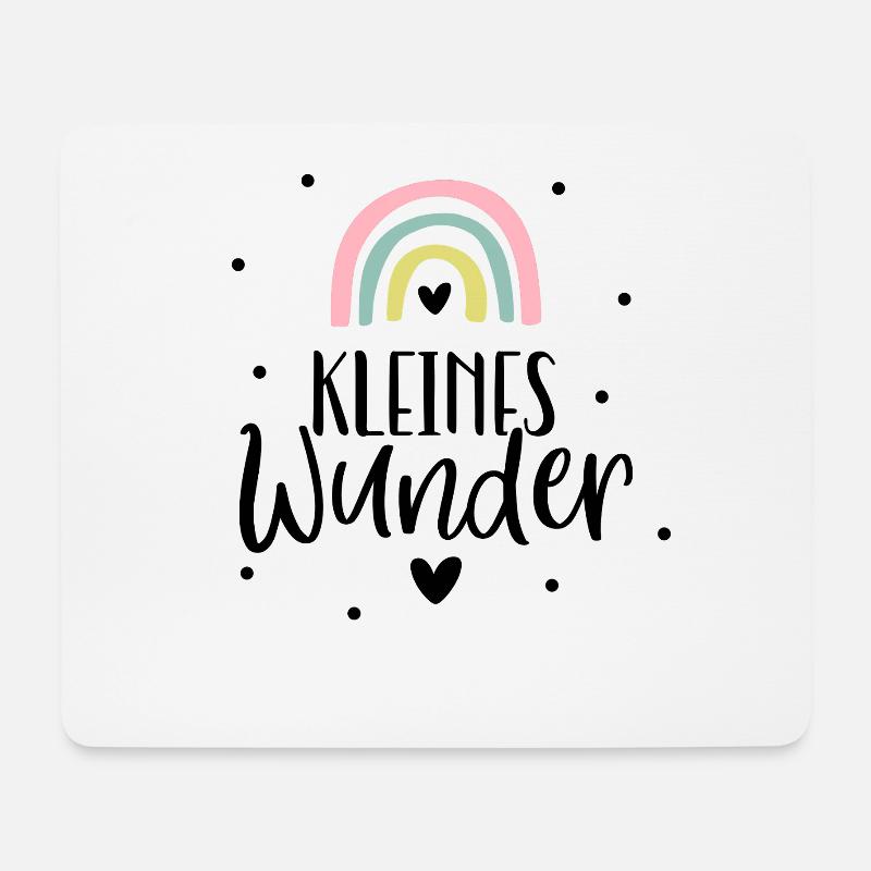 Small miracle | Baby 2026 | Rainbow | Birth - Mouse Pad (horizontal) - white