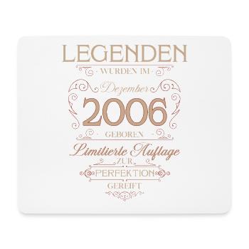 20th Birthday Legend December Vintage 2006 - Mouse Pad (horizontal) - white - Front