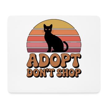 Rette Tiere: Adoptiere, Nicht Kaufen - Mousepad (Querformat) - Weiß - Vorne