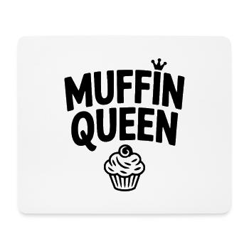 Reine des muffins - Tapis de souris (format paysage) - blanc - Devant