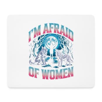 I'm Afraid Of Women Unwearable Bootleg - Mouse Pad (horizontal) - white - Front