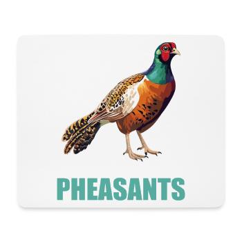 Fasane Fasan - Mousepad (Querformat) - Weiß - Vorne