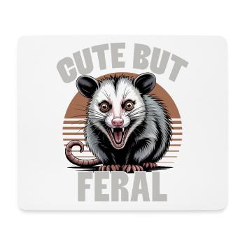 Funny Opossum - Mouse Pad (horizontal) - white - Front