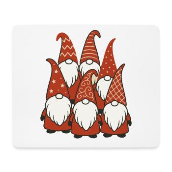 Frohe Weihnachten Gnom Familie Urlaub Spaß - Mousepad (Querformat) - Weiß - Vorne