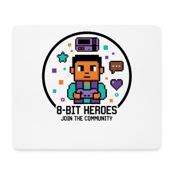 Pixel Gamer | Retro 8-Bit Video Games Style - Mouse Pad (horizontal) - white - Front