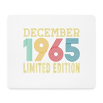 Né en Décembre 1965 60 Ans 60e Anniversaire Cadeau - Tapis de souris (format paysage) - blanc - Devant