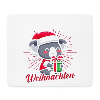 Weihnachtsmann Koala Weihnachtszeit Weihnachts - Mousepad (Querformat) - Weiß - Vorne