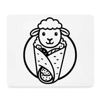 Brochette d’agneau | Réduction de la consommation de viande - Tapis de souris (format paysage) - blanc - Devant