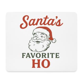 L’humour de Noël Ho Funny préféré du Père Noël - Tapis de souris (format paysage) - blanc - Devant