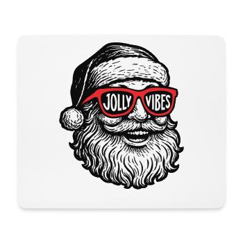 Jolly Vibes Santa Weihnachten Familie Urlaub Spaß - Mousepad (Querformat) - Weiß - Vorne