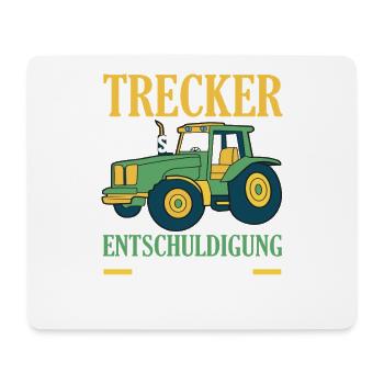 Traktorfahrer Hobby Bauer Traktor Männer Spruch - Mousepad (Querformat) - Weiß - Vorne
