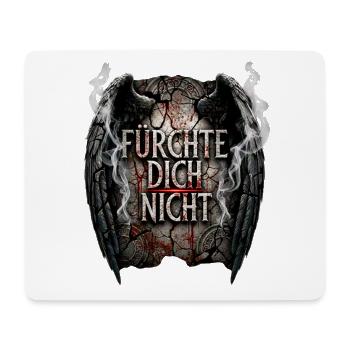 FÜRCHTE DICH NICHT Stein Engelsflügel - Mousepad (Querformat) - Weiß - Vorne