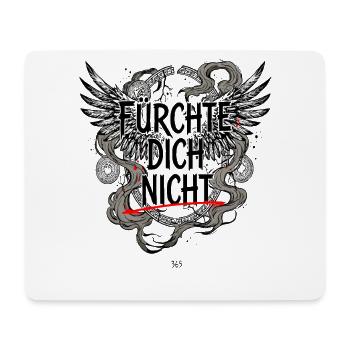 FEAR NOT Bible Saying Angel Wings - Mouse Pad (horizontal) - white - Front