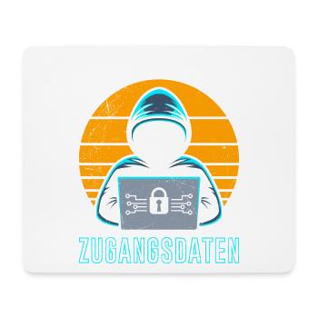 Science Coder BIN DER HERR DEINER ZUGANGSDATEN - Mousepad (Querformat) - Weiß - Vorne