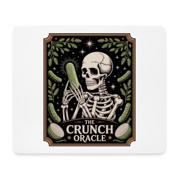 Le croquant squelette d’oracle avec humour concombre - Tapis de souris (format paysage) - blanc - Devant