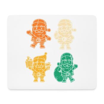 Weihnachtsmann Weihnachtsbaum Weihnachten - Mousepad (Querformat) - Weiß - Vorne