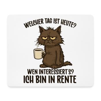 Rente Rentner Rentnerin Renteneintritt lustig - Mousepad (Querformat) - Weiß - Vorne