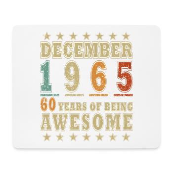 60th Anniversary - Original - December 1965 - Mouse Pad (horizontal) - white - Front