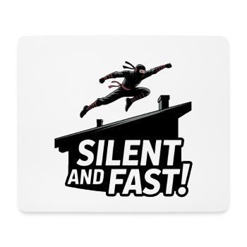 Silent Ninja Dachsprung - Mousepad (Querformat) - Weiß - Vorne