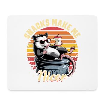 Funny Opossum - Mouse Pad (horizontal) - white - Front