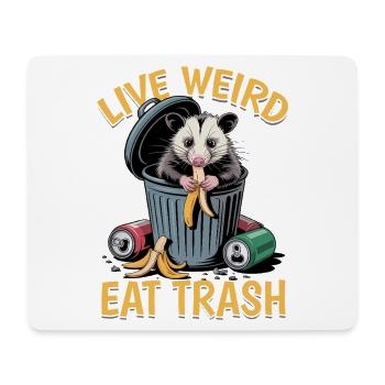 Funny Opossum - Mouse Pad (horizontal) - white - Front
