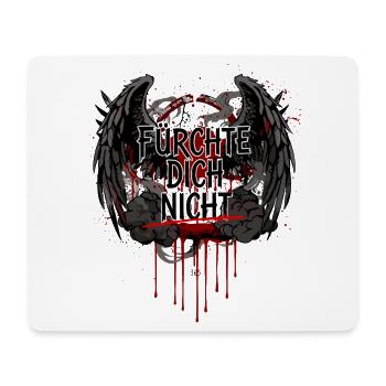 FÜRCHTE DICH NICHT Dunkel Gothic Blut - Mousepad (Querformat) - Weiß - Vorne